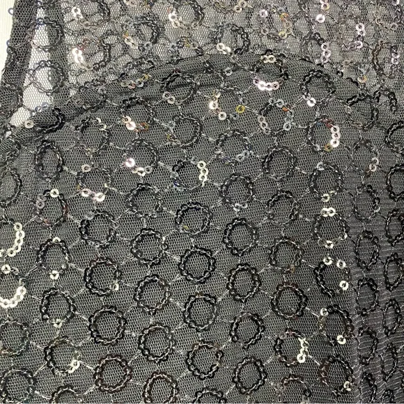 Express- Black Sheer Sleeveless Party Dress M NWT - Picture 4 of 10